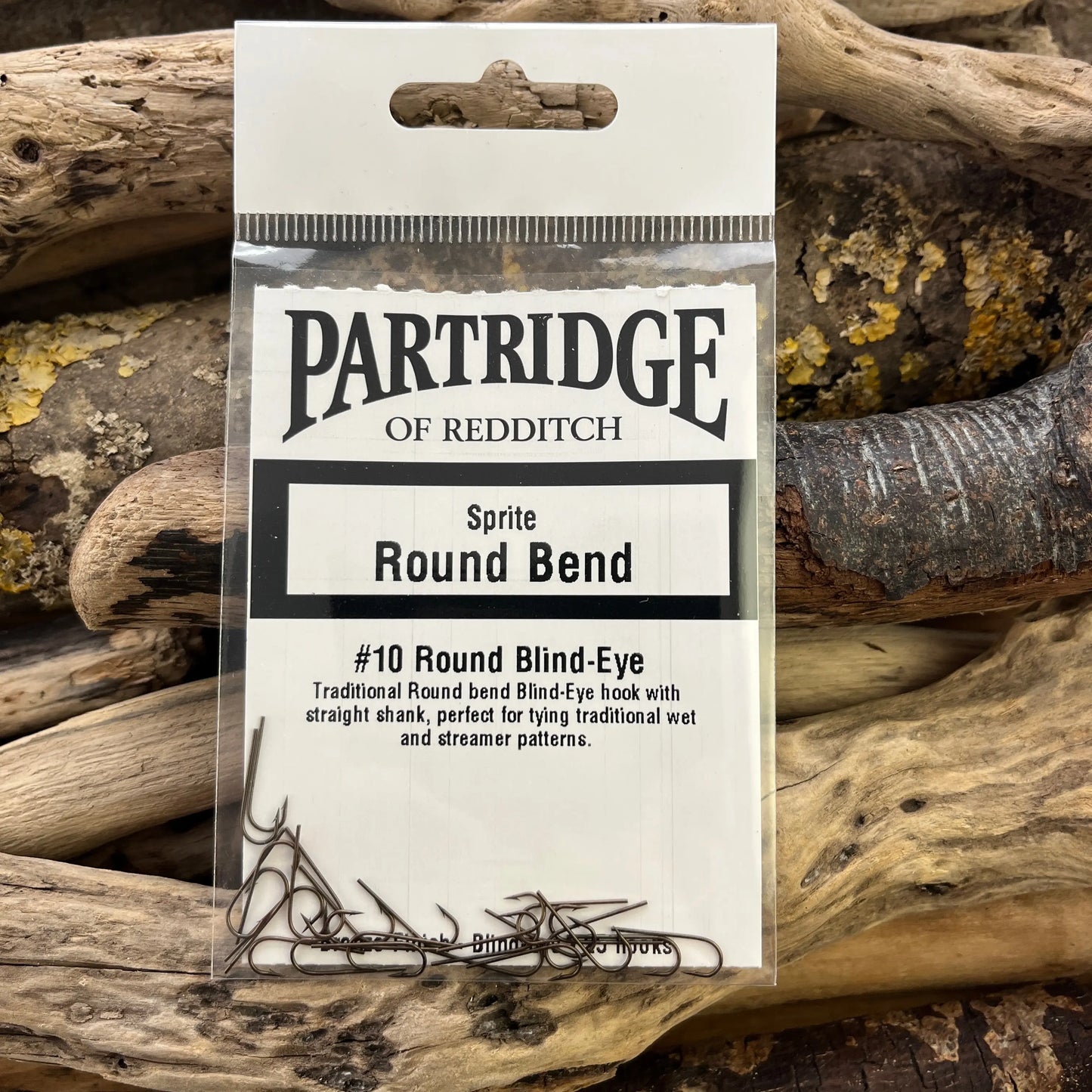Partridge Heritage Round Bend Blind-eye Hook SPRITE Fishing