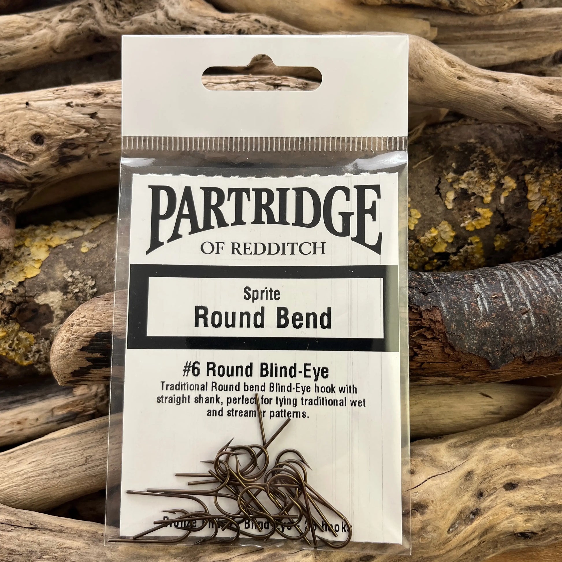 Partridge Heritage Round Bend Blind-eye Hook SPRITE Fishing