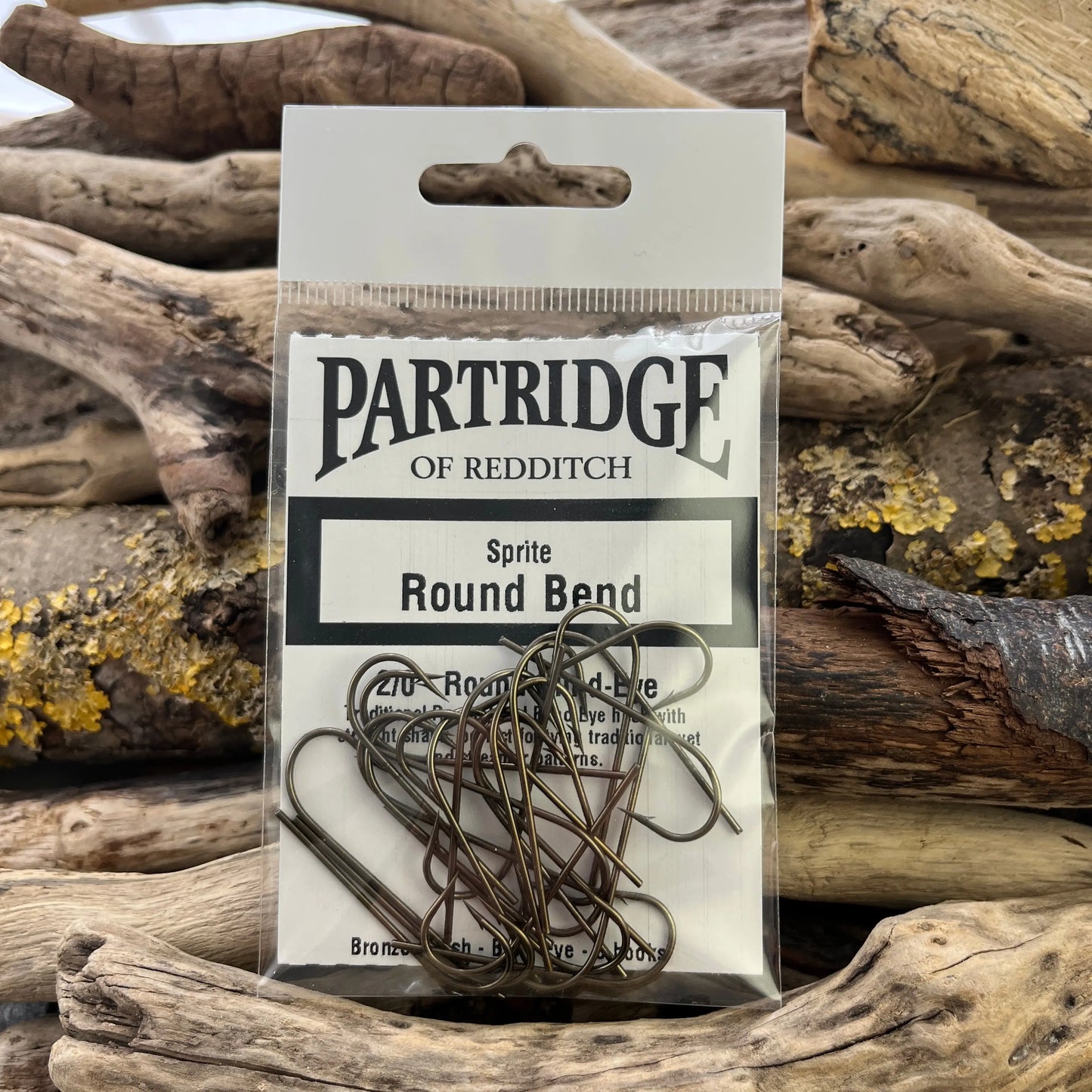 Partridge Heritage Round Bend Blind-eye Hook SPRITE Fishing