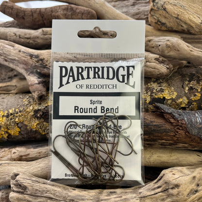 Partridge Heritage Round Bend Blind-eye Hook SPRITE Fishing