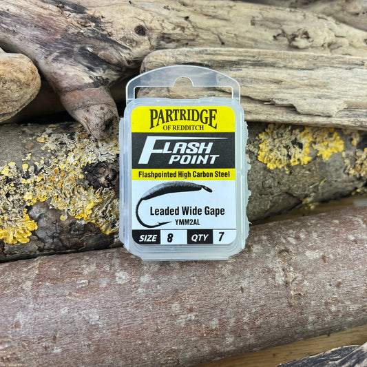 Partridge Heritage YMM2AL Leaded Wide Gape Nymph Hook SPRITE Fishing