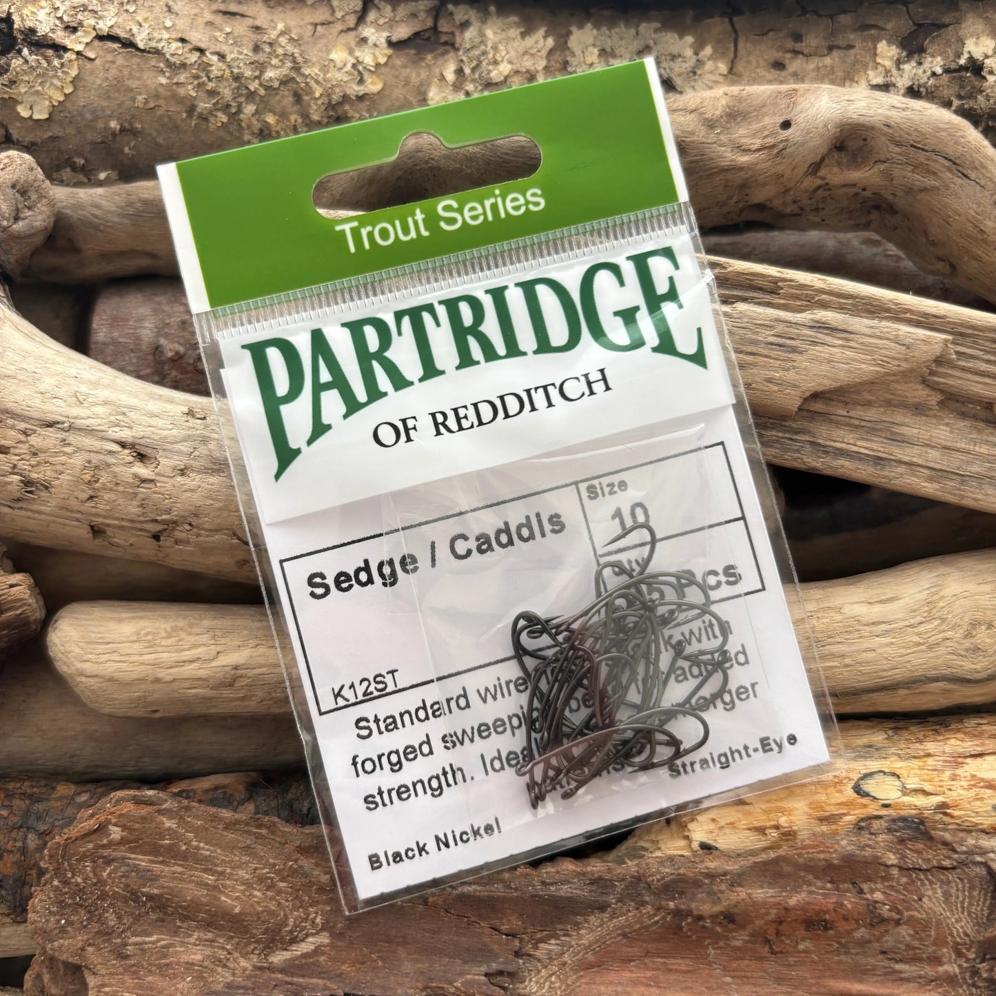 Partridge-K12ST-Sedge-Caddis-Hook-#10-SPRITE-Fishing