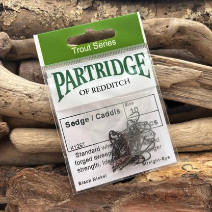 Partridge-K12ST-Sedge-Caddis-Hook-#10-SPRITE-Fishing