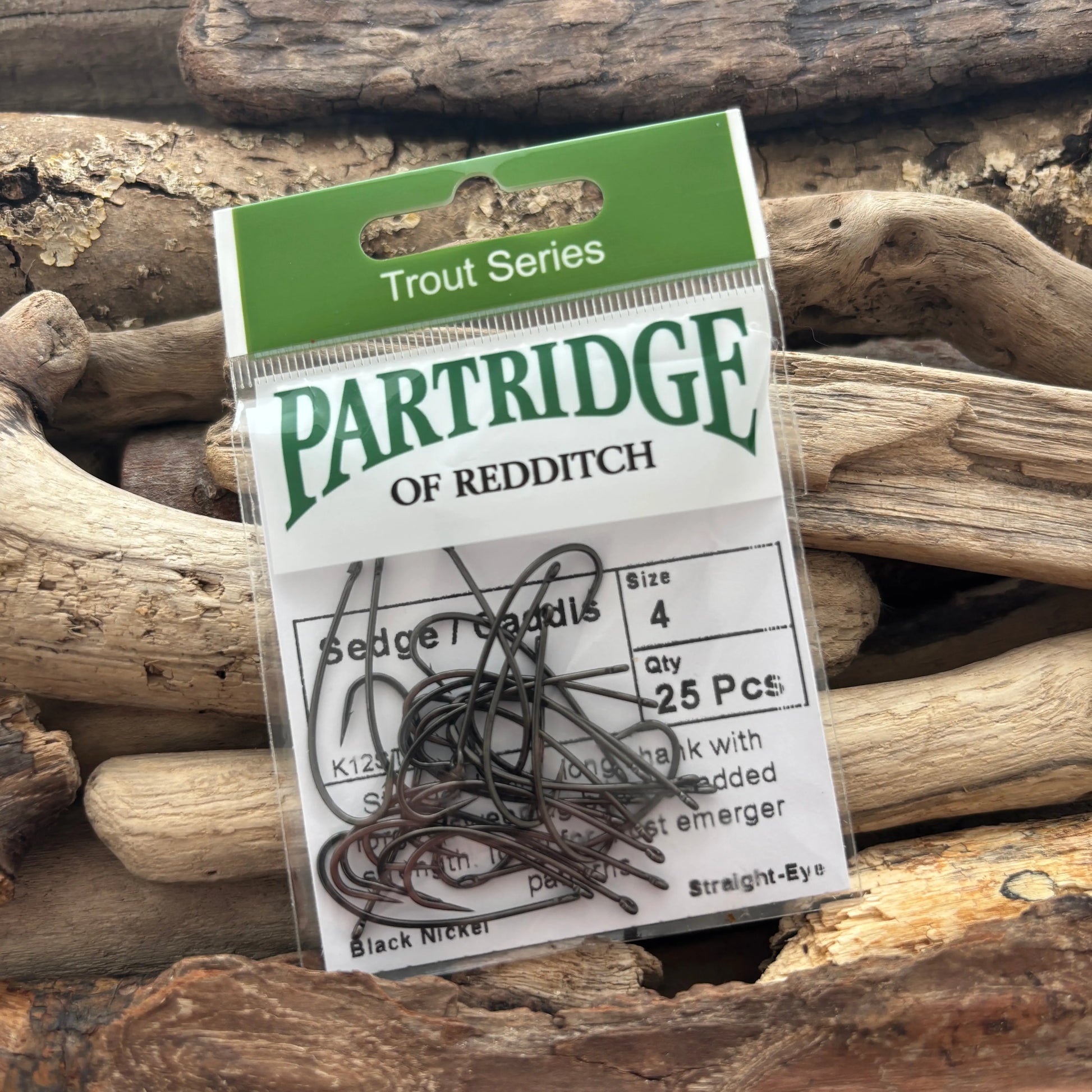 Partridge-K12ST-Sedge-Caddis-Hook-#4-SPRITE-Fishing