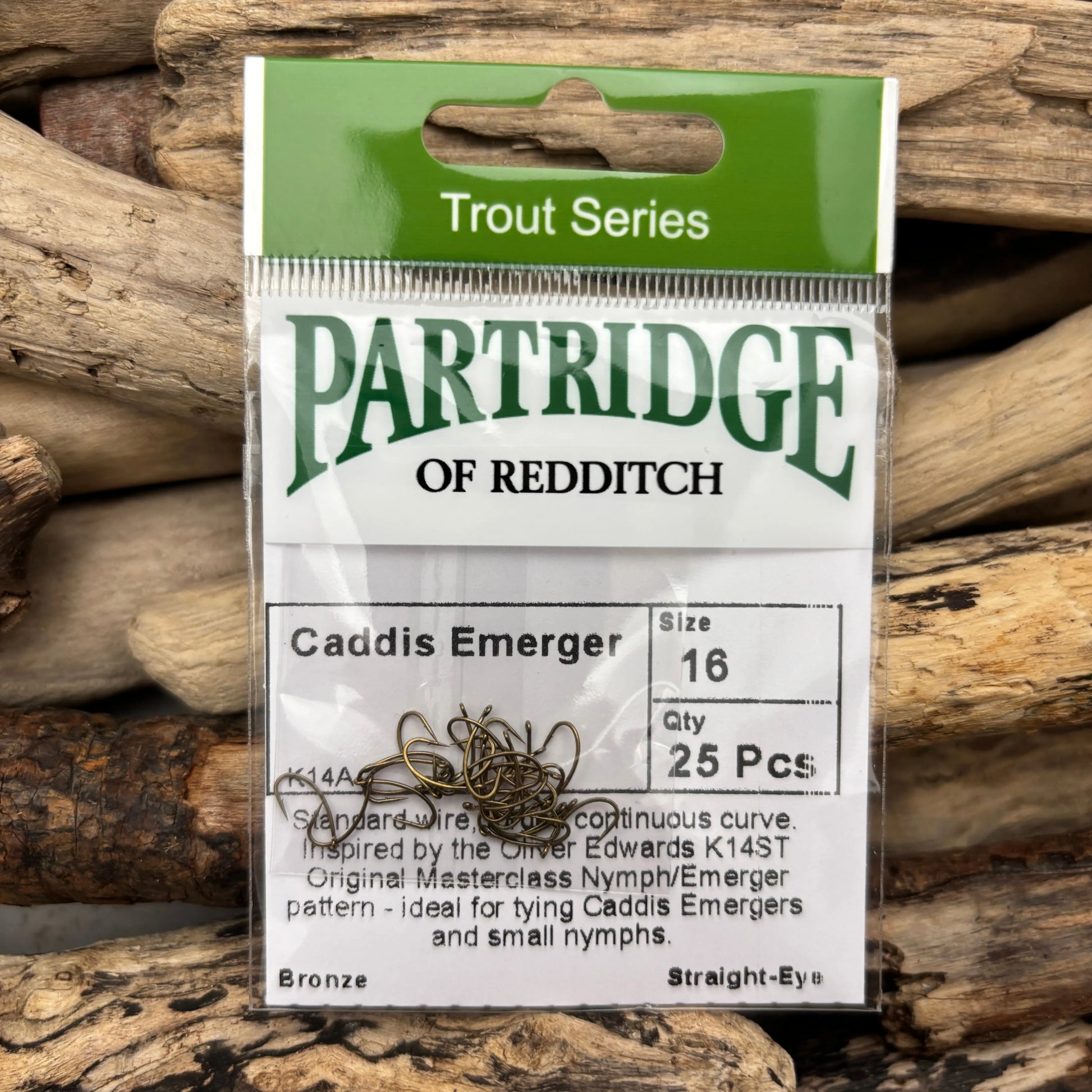 Partridge-K14A-Caddis-Emerger-Hook-#16-SPRITE-Fishing