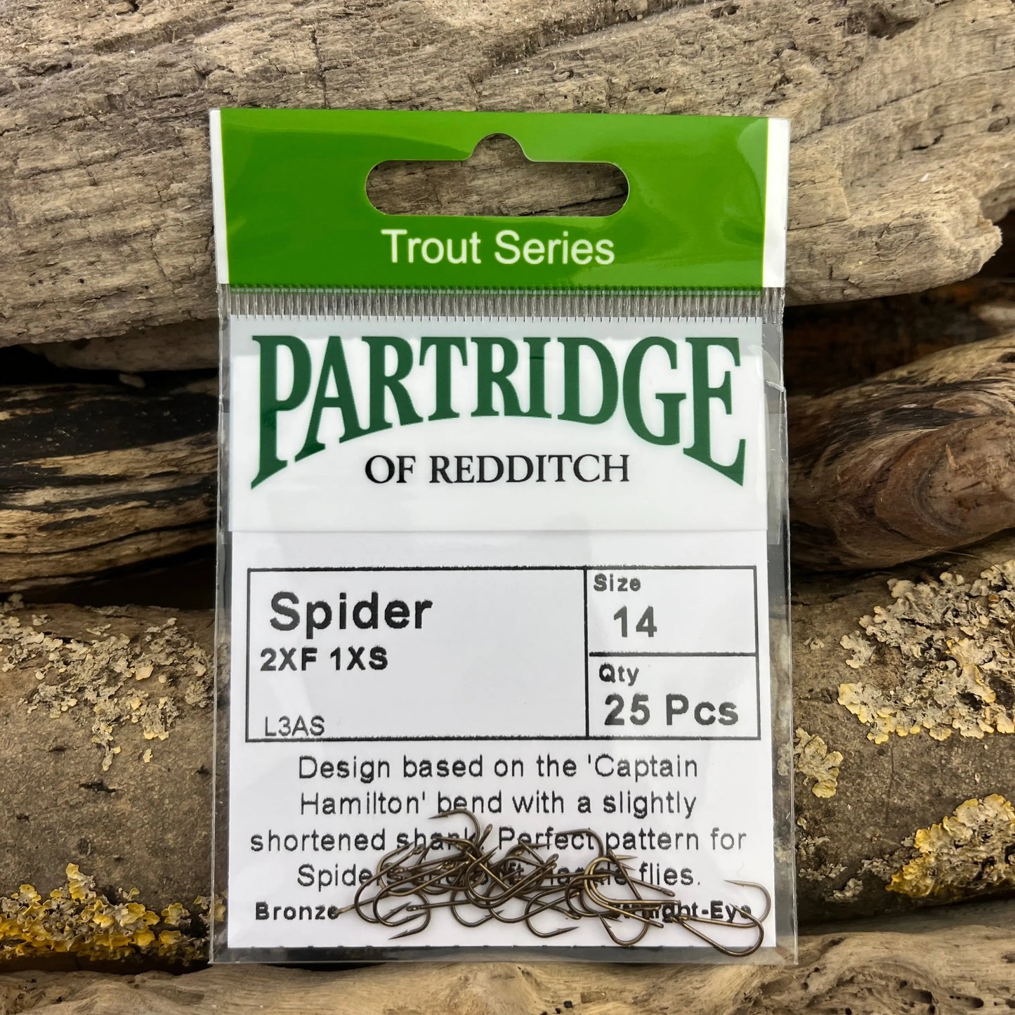 Partridge L3AS Classic Spider Hook SPRITE Fishing