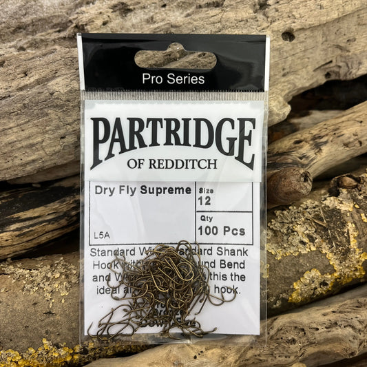 Partridge L5A Dry Fly Supreme PRO-Pack 100pcs SPRITE Fishing