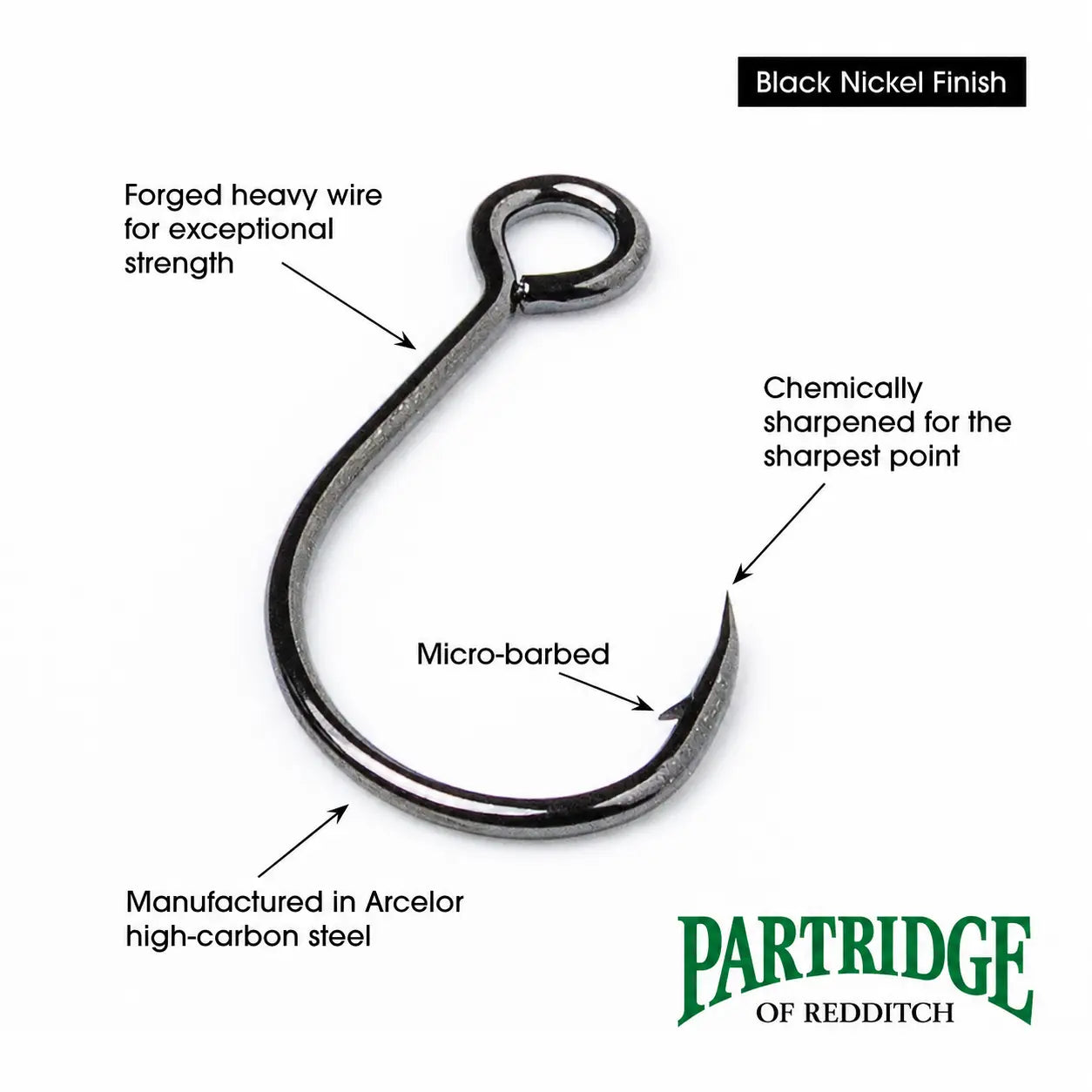Partridge Lure Replacement Single Hook