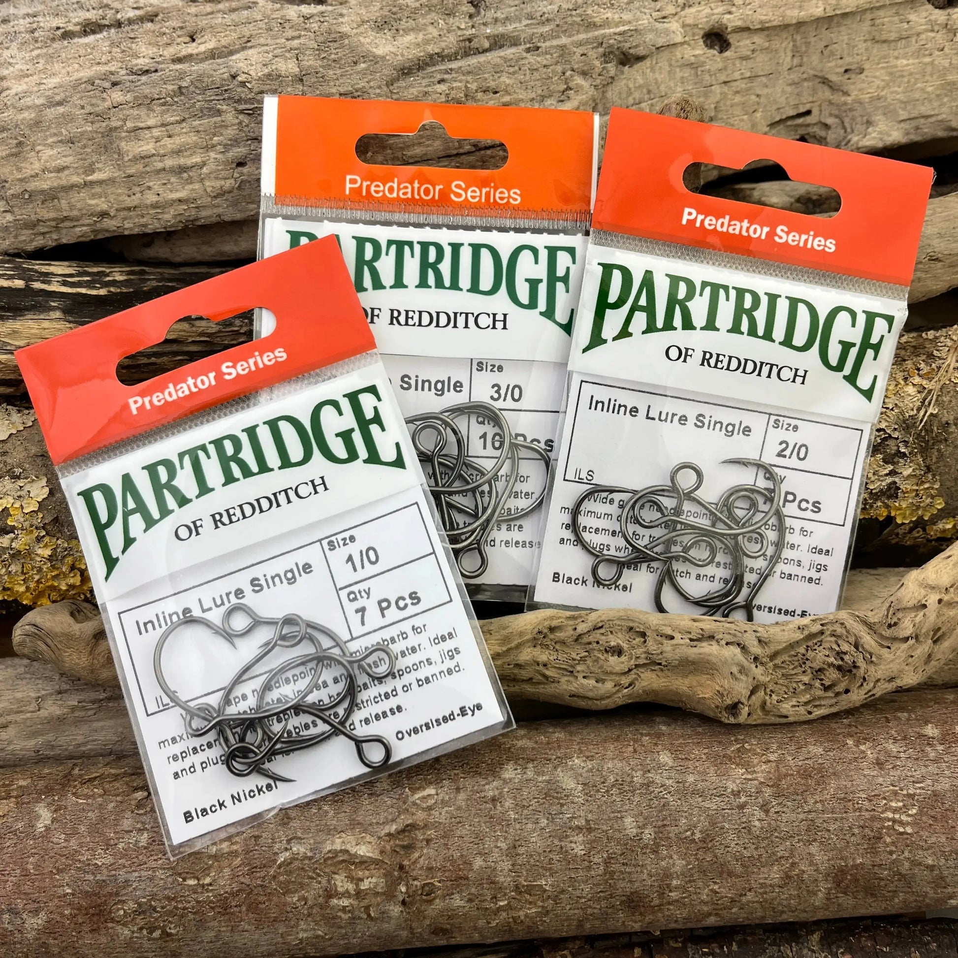 Partridge Barbless Lure Replacement Single Hook for all Pike, Perch and Zander Lures SPRITE Fishing