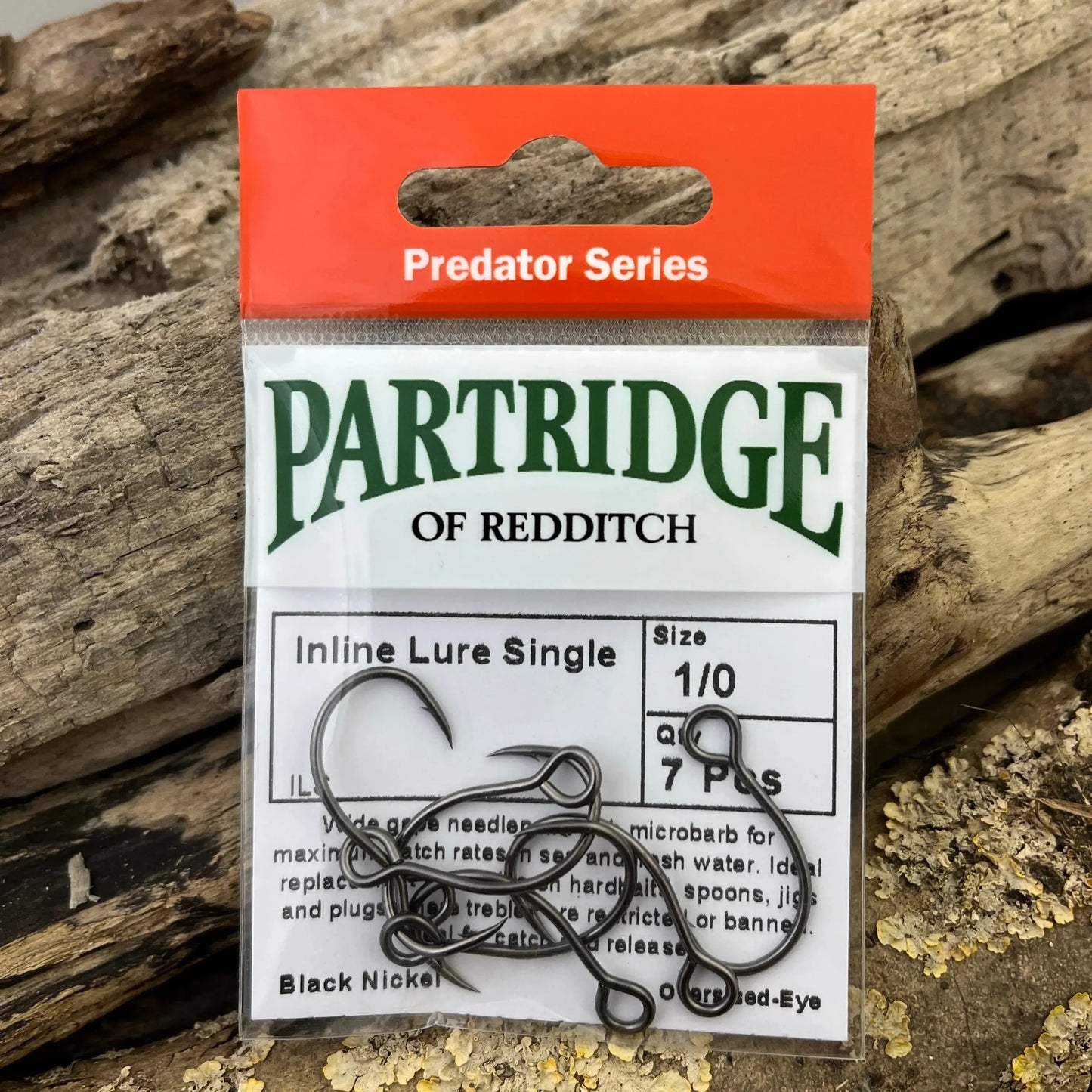 Partridge Barbless Lure Replacement Single Hook for all Pike, Perch and Zander Lures SPRITE Fishing