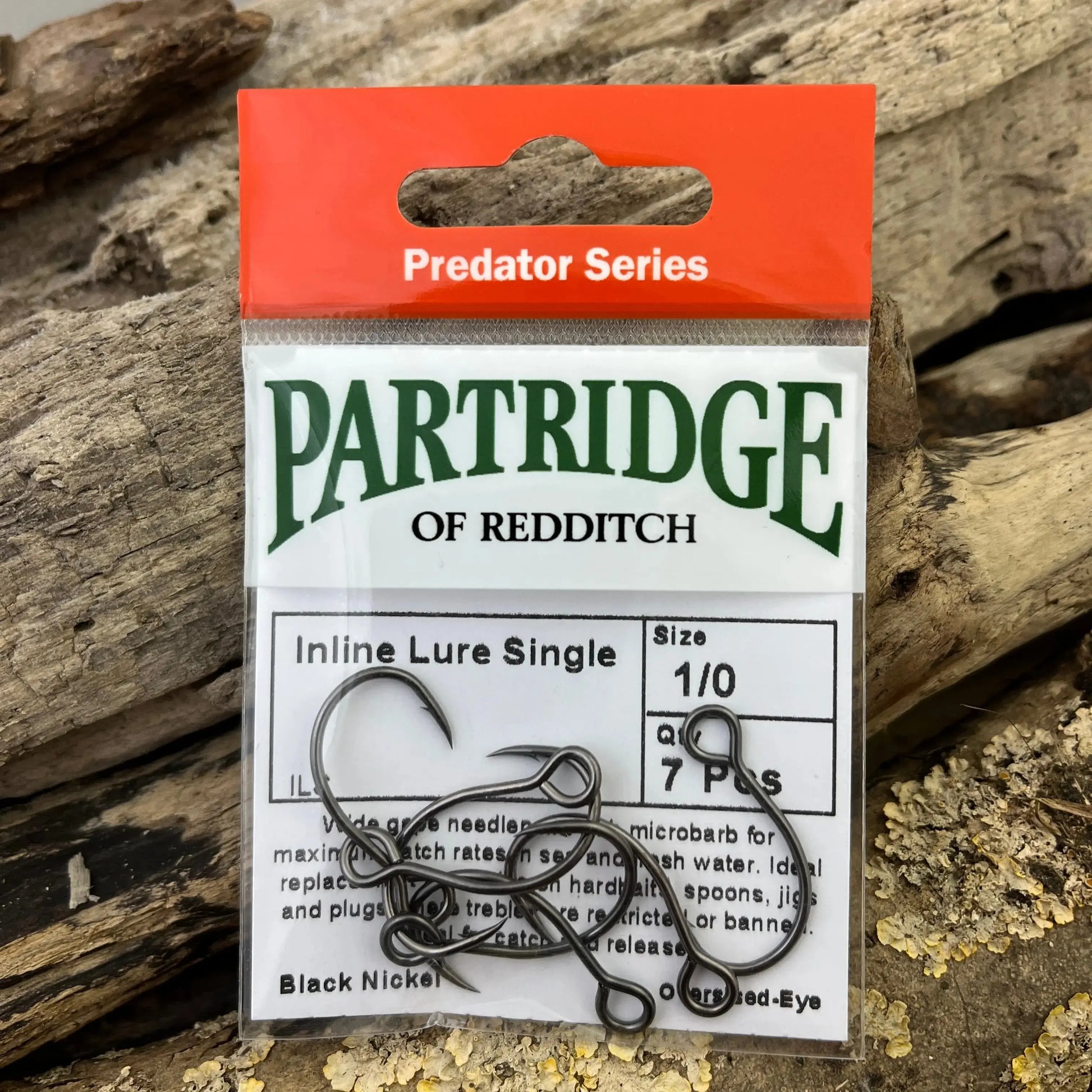 Partridge Barbless Lure Replacement Single Hook for all Pike, Perch and Zander Lures SPRITE Fishing