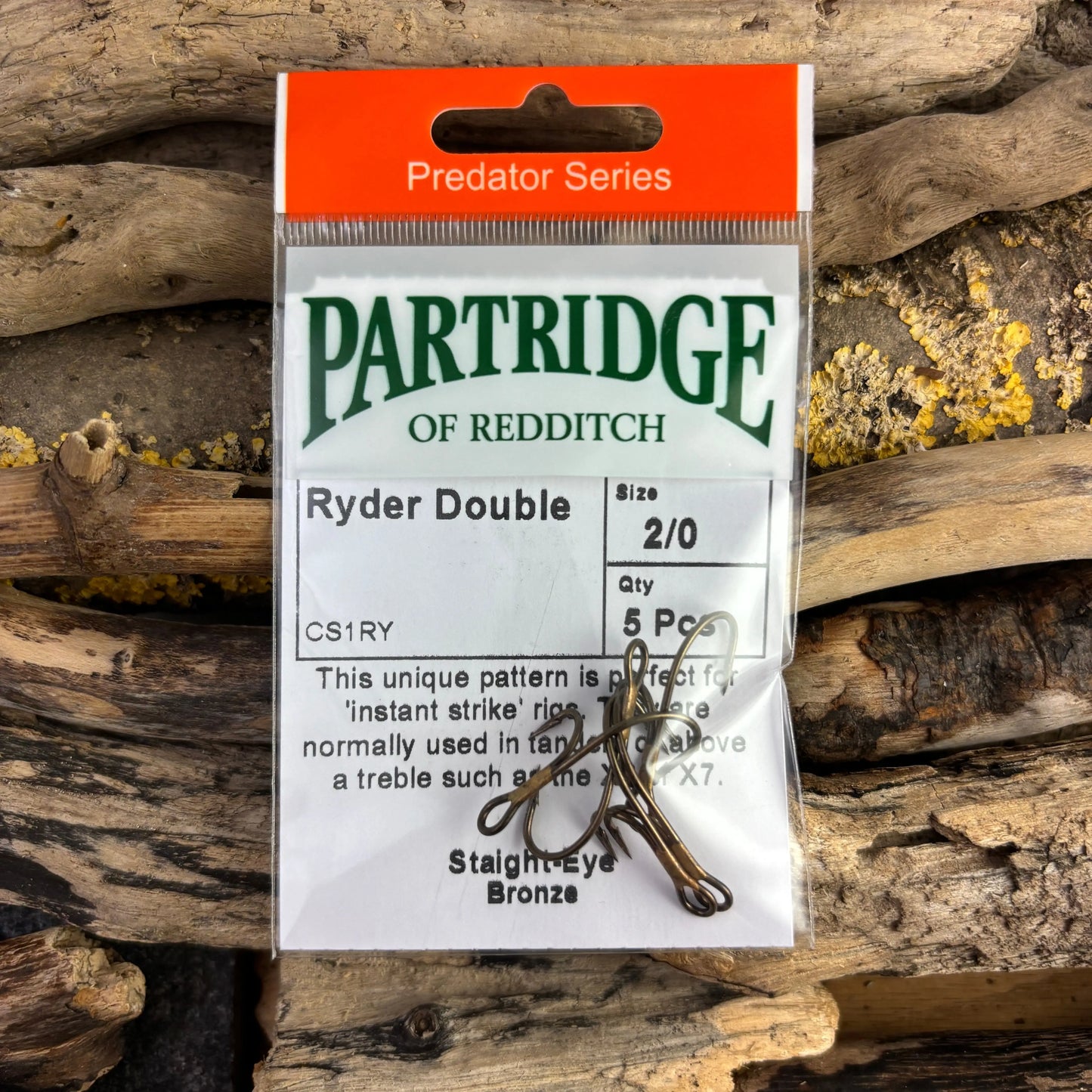 Partridge Predator CS1RY Ryder Double Hook SPRITE Fishing