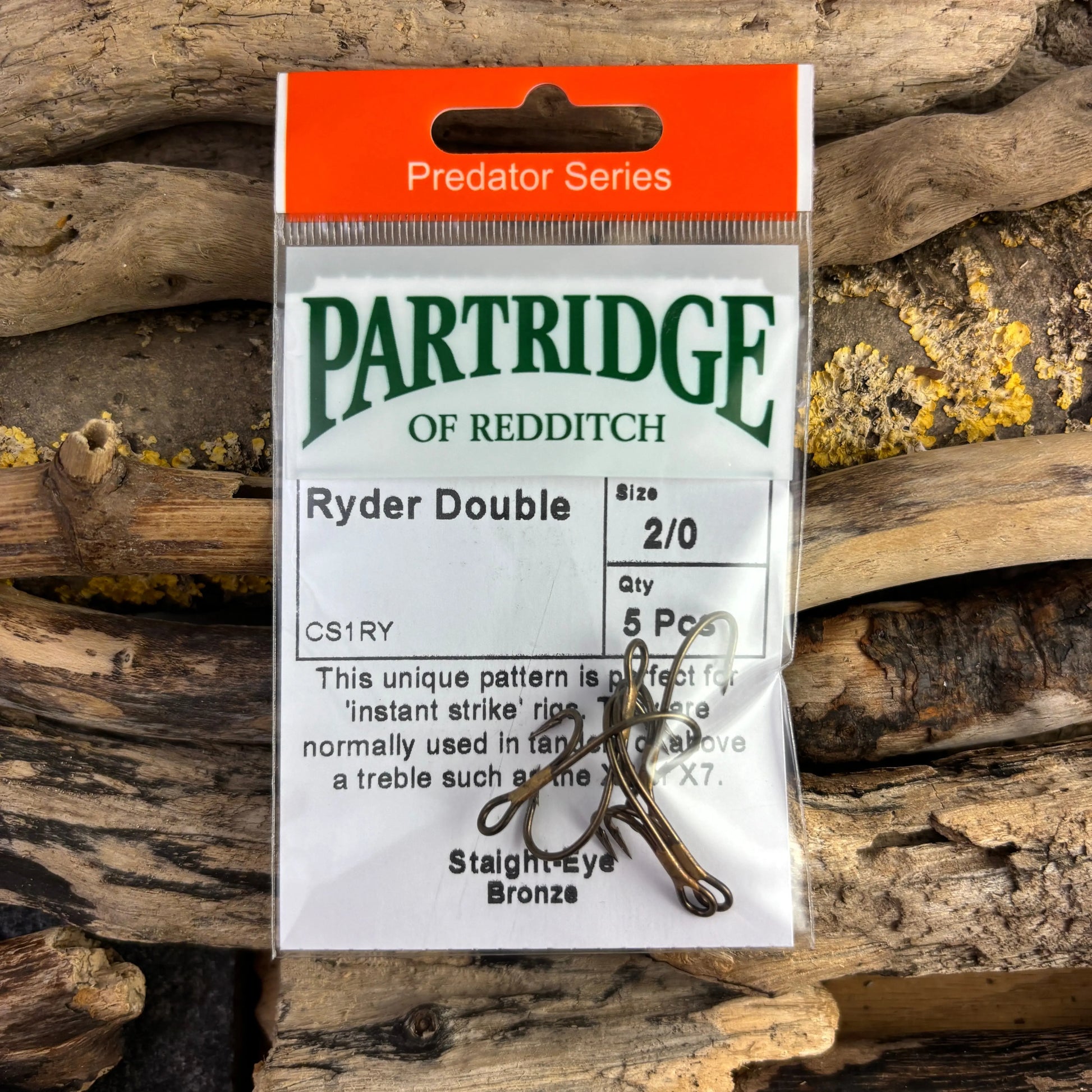Partridge Predator CS1RY Ryder Double Hook SPRITE Fishing