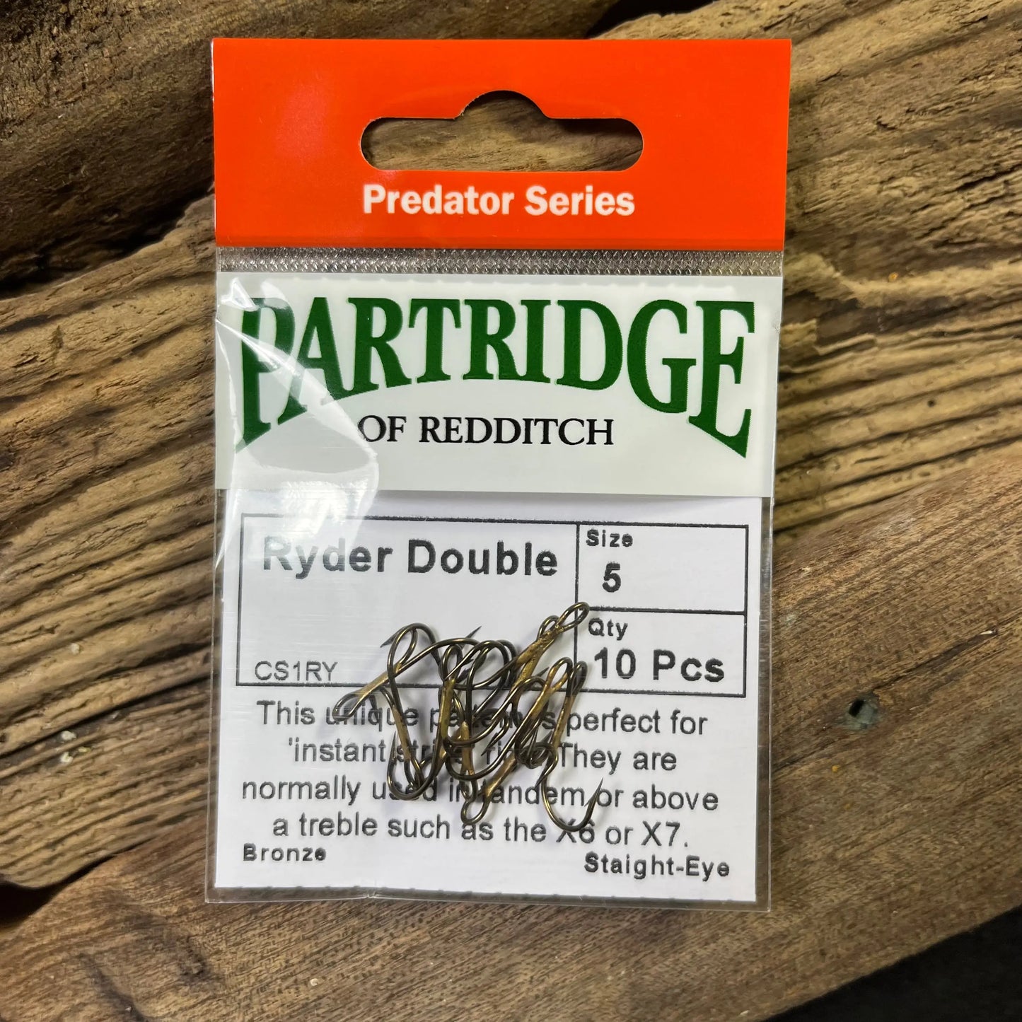 Partridge Predator CS1RY Ryder Double Hook SPRITE Fishing