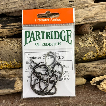 Partridge Predator Circle Extra Hook for Catfish, Pike and Zander SPRITE Fishing