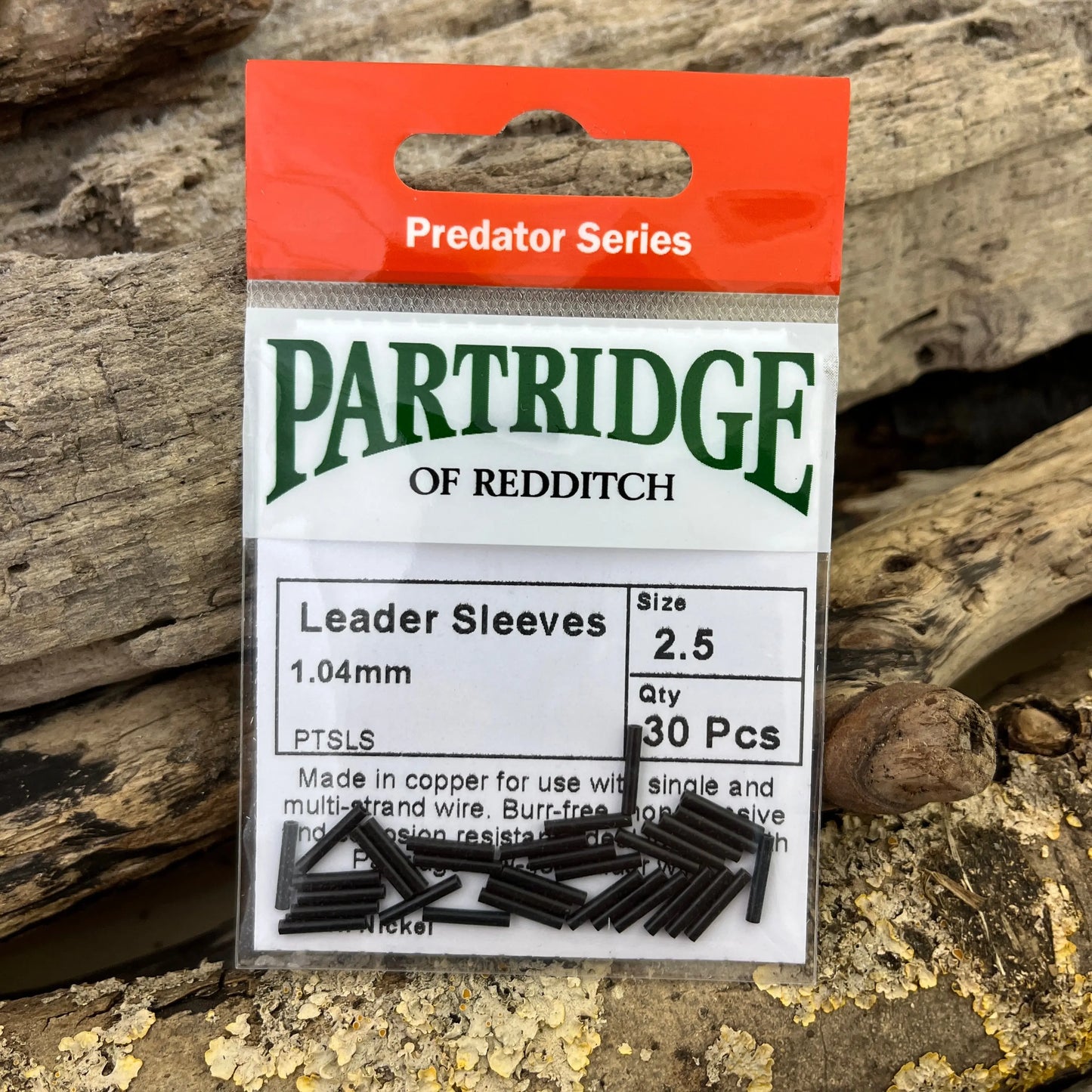 Partridge Predator Single Copper Leader Sleeves SPRITE Fishing