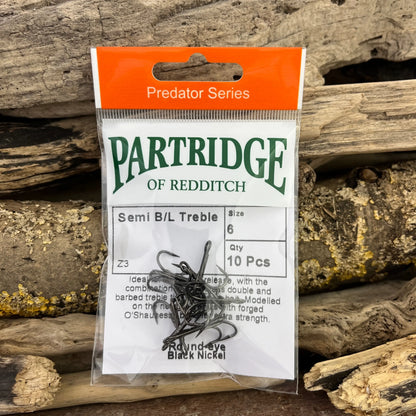 Partridge Predator Z3 Semi-Barbless Treble SPRITE Fishing