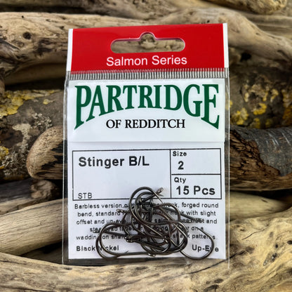 Partridge STB Salmon Barbless Stinger Hook SPRITE Fishing
