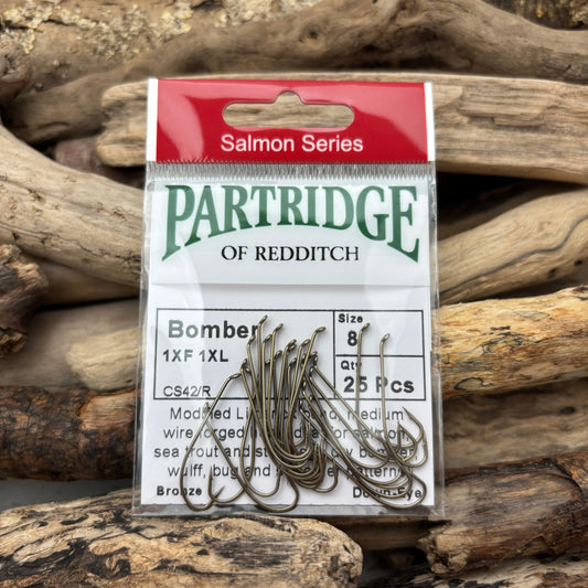 Partridge Salmon CS42 Bomber Hook #8 in Bronze - SPRITE Fishing