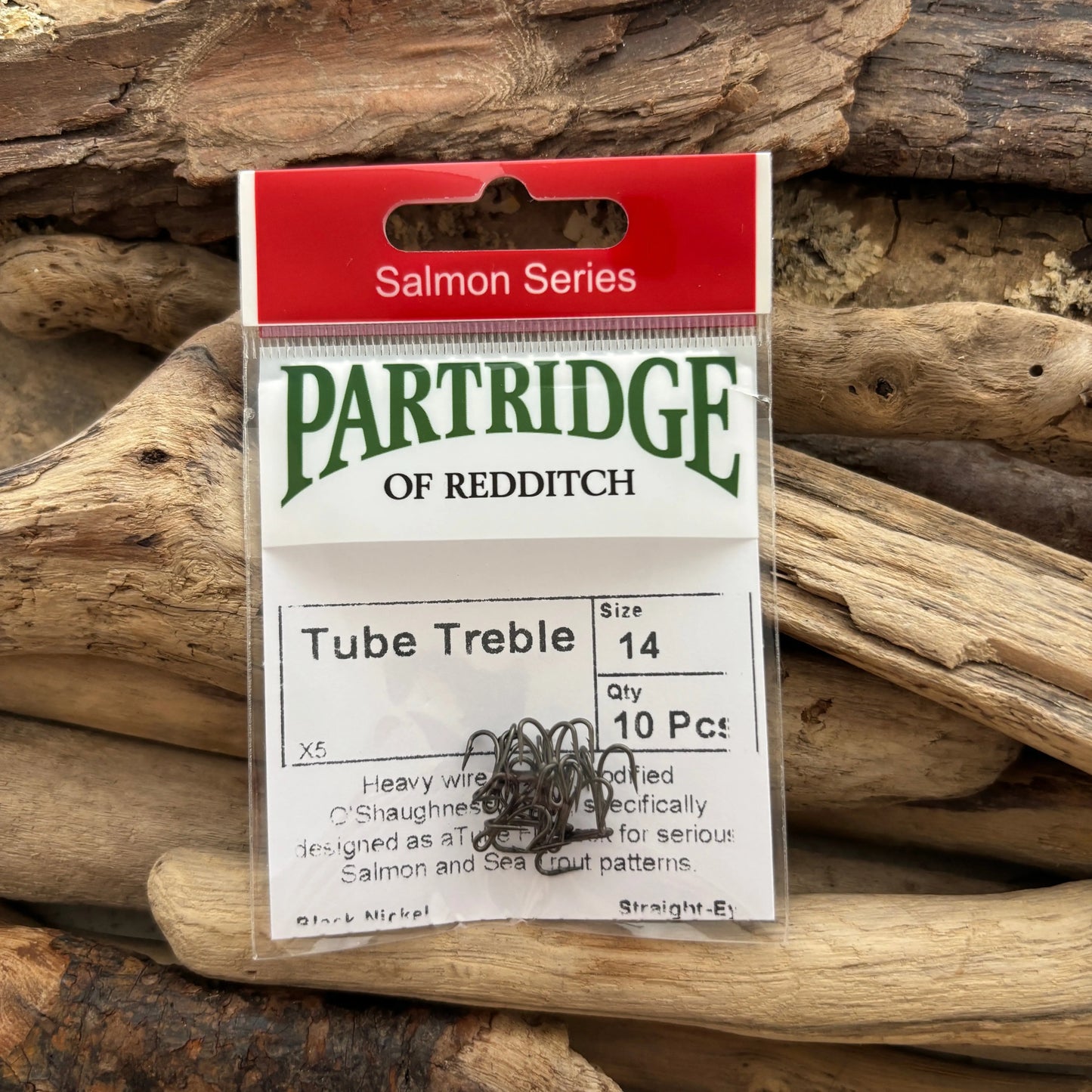 Partridge-Salmon-X5-Tube-Fly-Treble-#14-SPRITE-Fishing