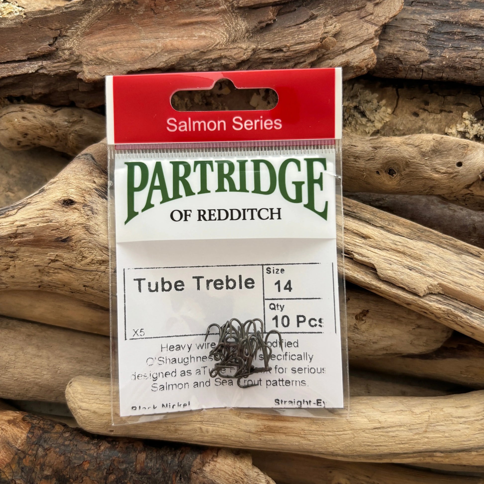 Partridge-Salmon-X5-Tube-Fly-Treble-#14-SPRITE-Fishing