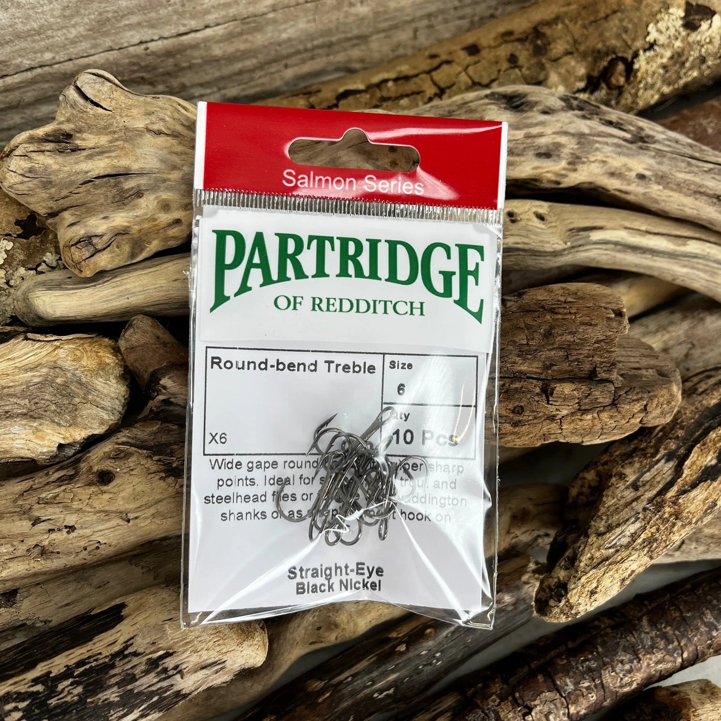 Partridge Salmon Round Bend Treble #6 - Sprite Fishing