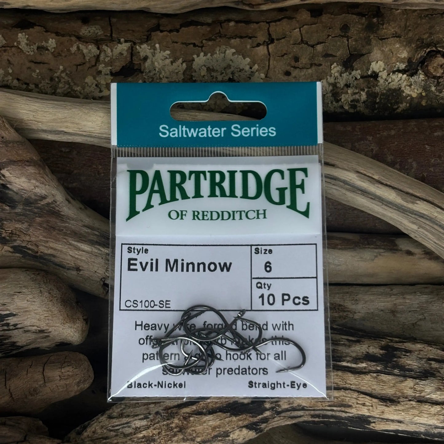 Partridge-Saltwater-CS100-SE-Evil-Minnow-Hook