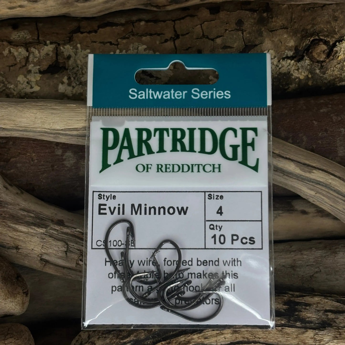 Partridge-Saltwater-CS100-SE-Evil-Minnow-Hook