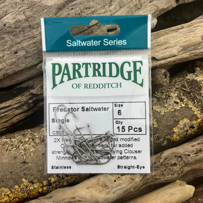 Partridge Saltwater Stainless Steel Fly Single for Bonefish, Permit and Bass Fly Fishing SPRITE Fishing
