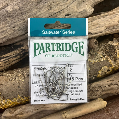 Partridge Saltwater Stainless Steel Fly Single for Bonefish, Permit and Bass Fly Fishing SPRITE Fishing