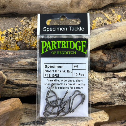 Partridge Specimen Barbless Short-Shank Boilie Carp Hook SPRITE Fishing