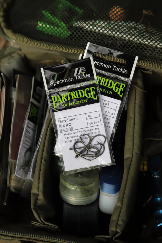 Partridge Carp F4-GRS Specimen Euro Hook - SPRITE Fishing