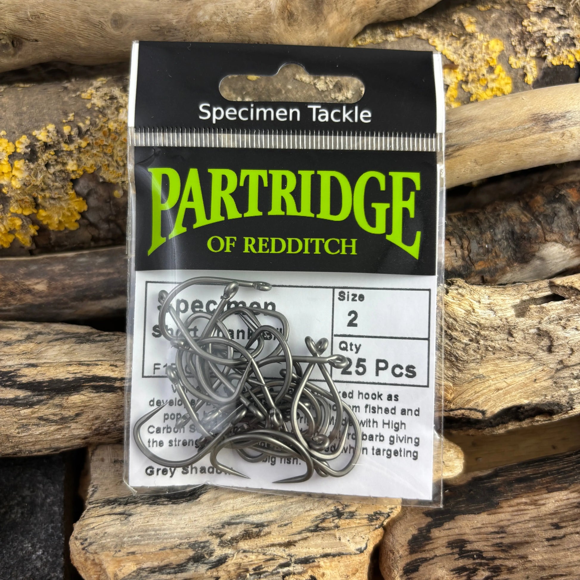 Partridge Specimen F1B Short-Shank Barbless Boilie Hook SPRITE Fishing