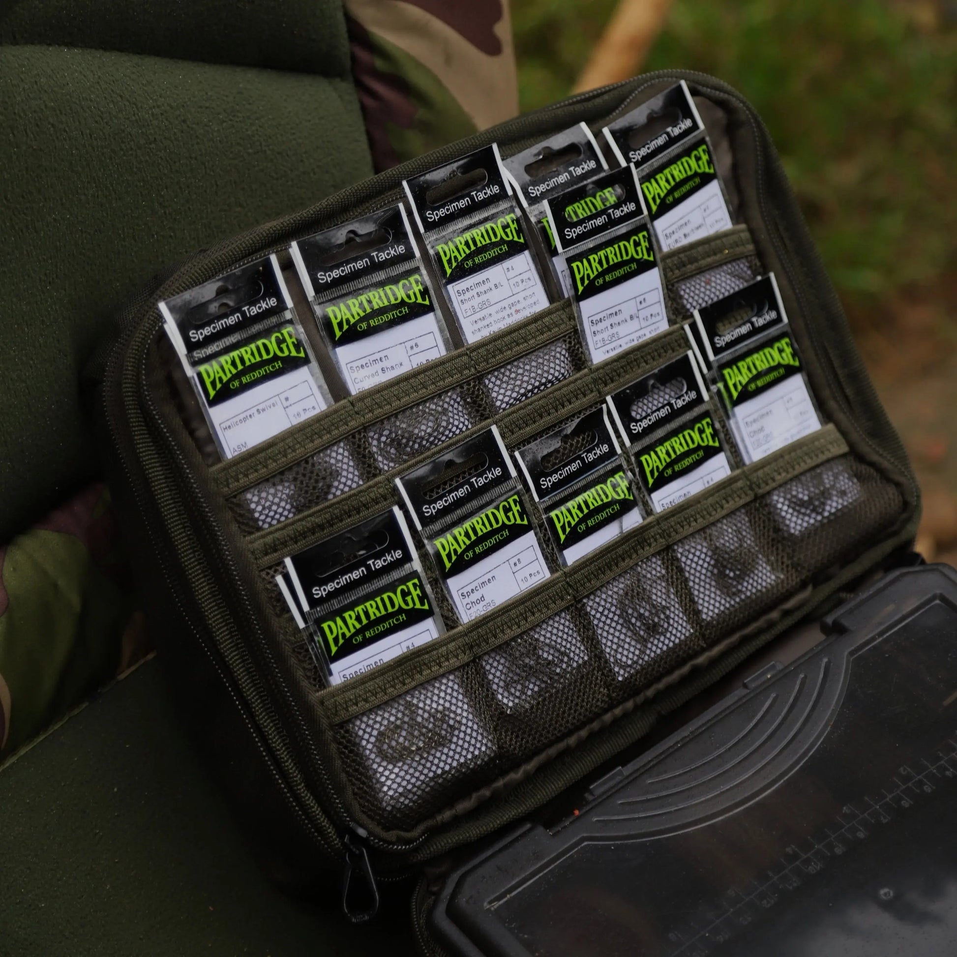 Partridge Carp F20B-GRS Specimen Chod Barbless Hook - SPRITE Fishing