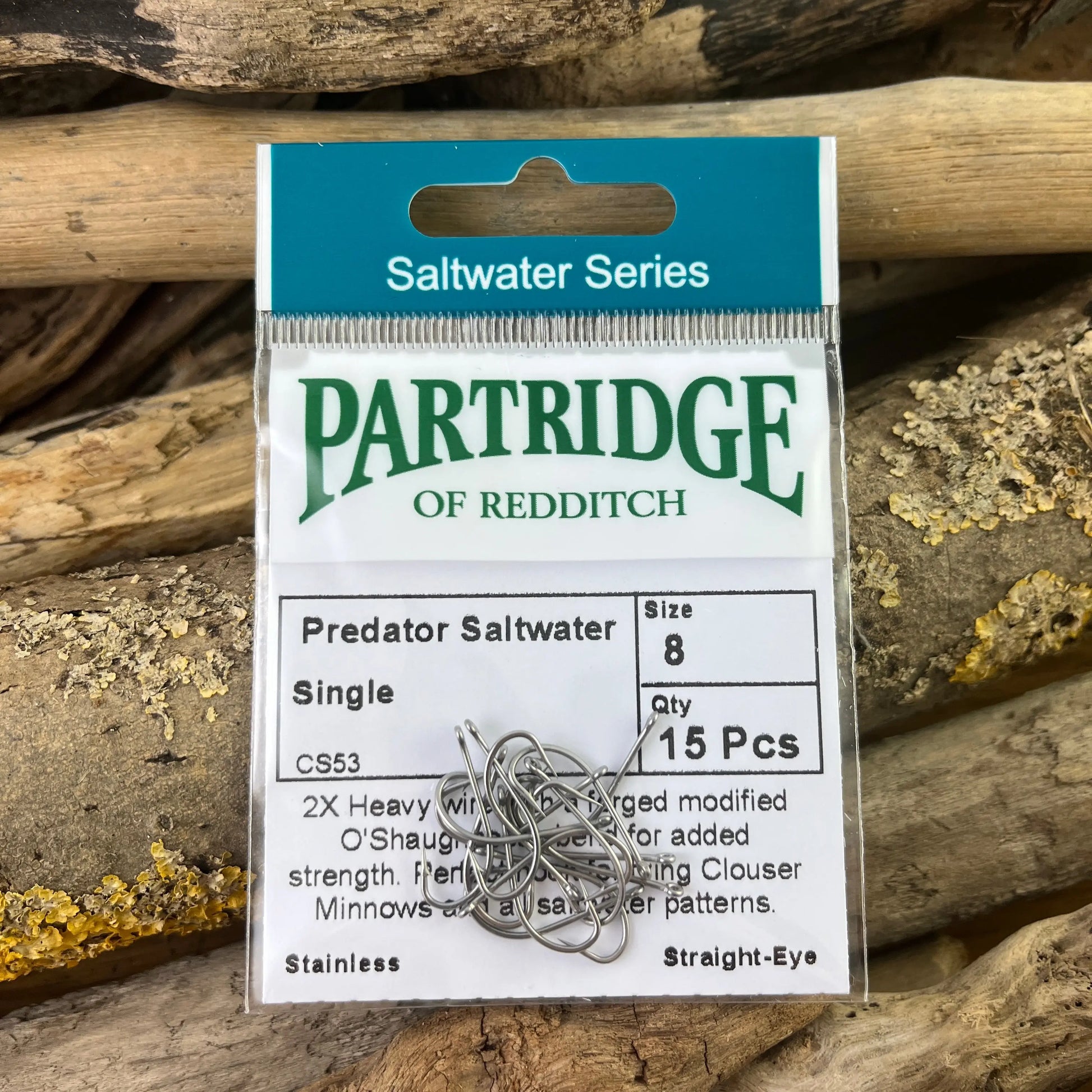 Partridge Stainless Steel Saltwater Single Hook for Bonefish, Permit and Bass Fly Fishing SPRITE Fishing