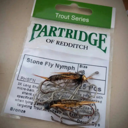 Partridge PSFN Stone Fly Nymph Hook PRO-Pack 100pcs SPRITE Fishing
