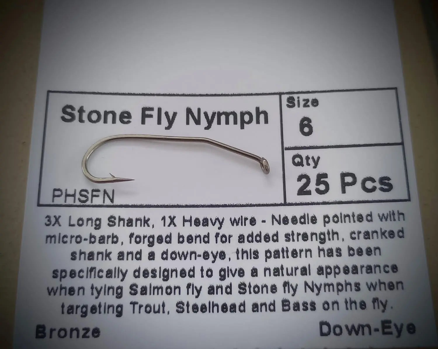 Partridge Stone Fly Nymph Hook SPRITE Fishing