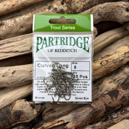 Partridge Trout K15DE Curved Long Hook - Sprite Fishing