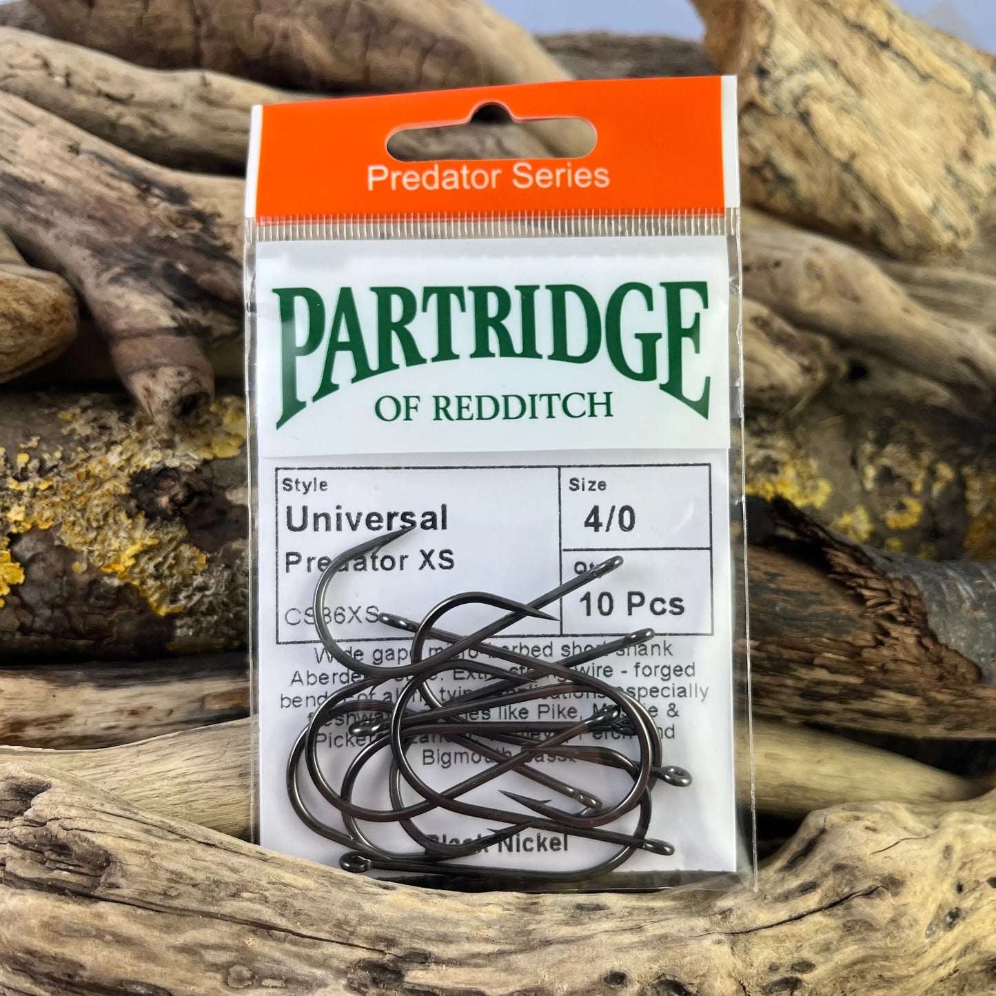 Partridge Universal Predator Extra Short-Shank Hook CS86X-XS SPRITE Fishing