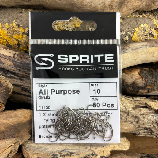 Sprite S1100 All Purpose Grub Hook SPRITE Fishing