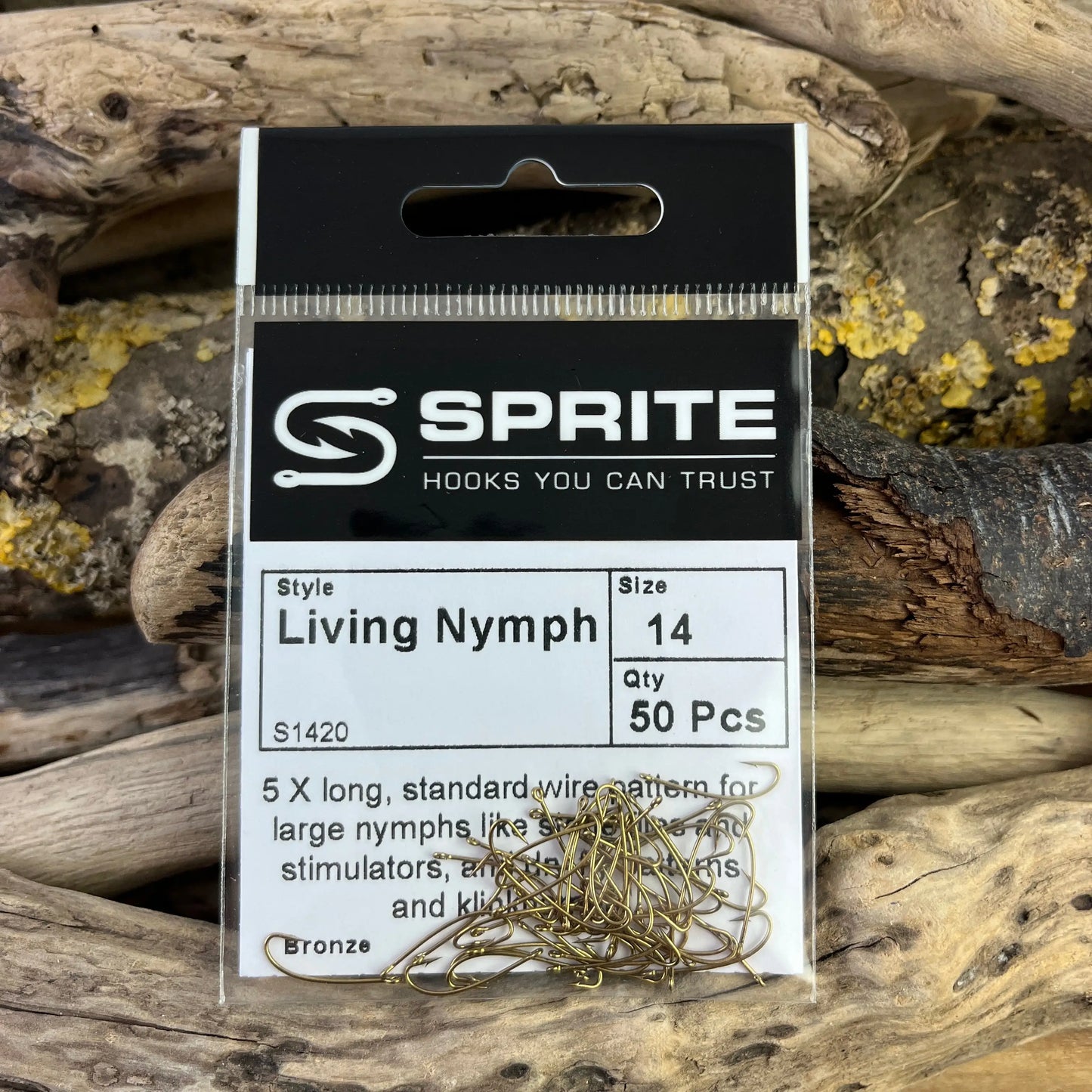 Sprite-S1420-Living-Nymph-Hook-#14-pack-SPRITE-Fishing