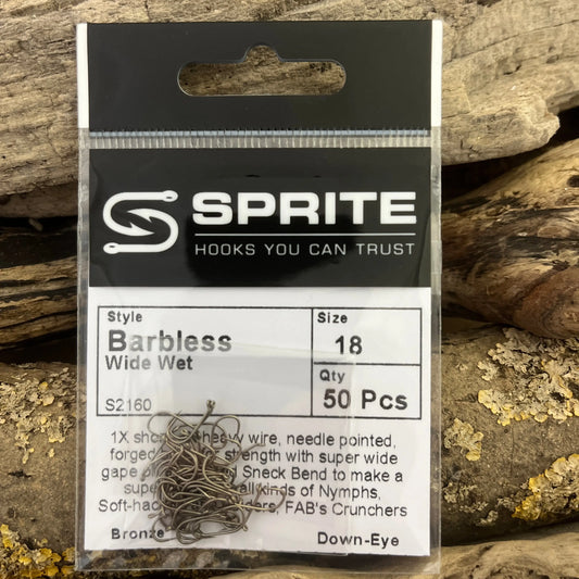 Sprite S2160 Barbless Wide Wet Hook SPRITE Fishing