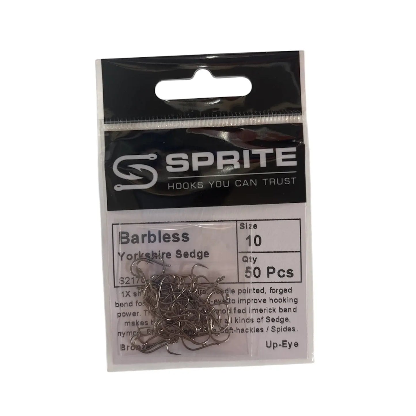 Sprite S2170 Barbless Yorkshire Sedge Hook SPRITE Fishing