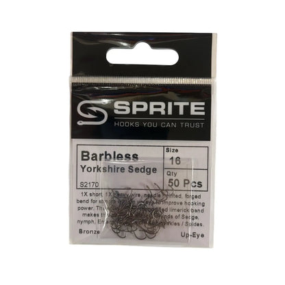 Sprite S2170 Barbless Yorkshire Sedge Hook SPRITE Fishing
