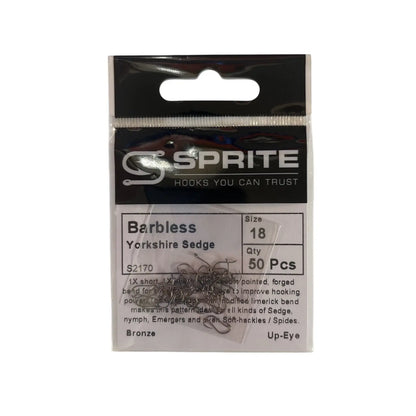 Sprite S2170 Barbless Yorkshire Sedge Hook SPRITE Fishing