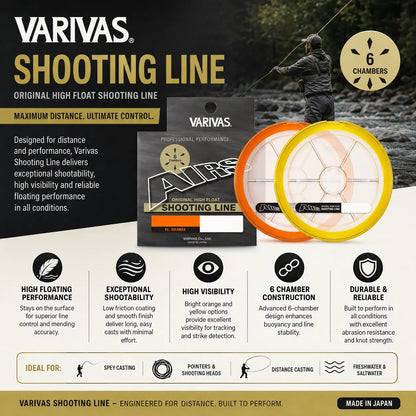 VARIVAS AIRS Shooting Line for Salmon, Steelhead and Sea Trout Fishing