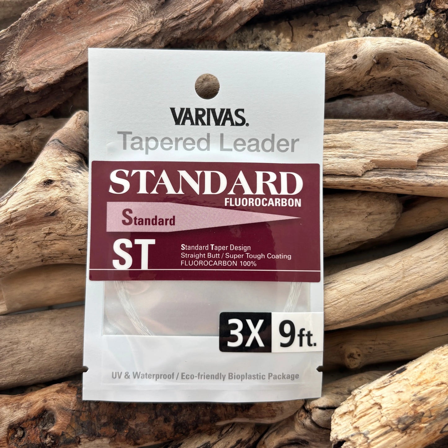 VARIVAS Standard Fluorocarbon 9' 3X Tapered Leaders - SPRITE Fishing
