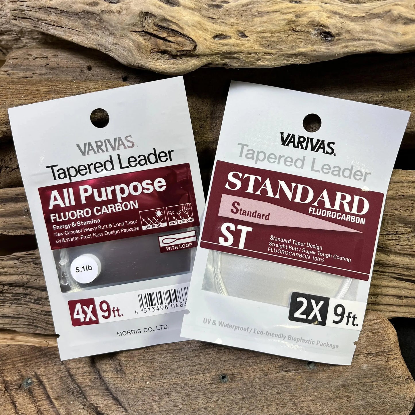 VARIVAS Standard Fluorocarbon 9' Tapered Leaders SPRITE Fishing