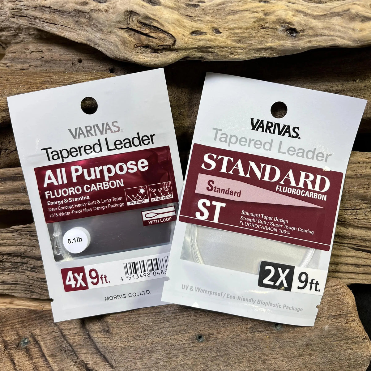 VARIVAS Standard Fluorocarbon 9' Tapered Leaders SPRITE Fishing