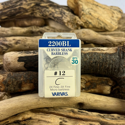 Varivas 2200BL Barbless Curved Shank Hook SPRITE Fishing